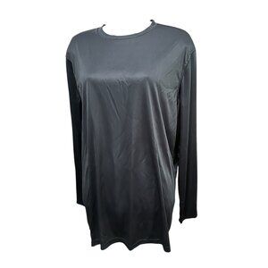 Champion Long Sleeve Moisture Wicking Base Performance Active Top Sz XL Mens Bla
